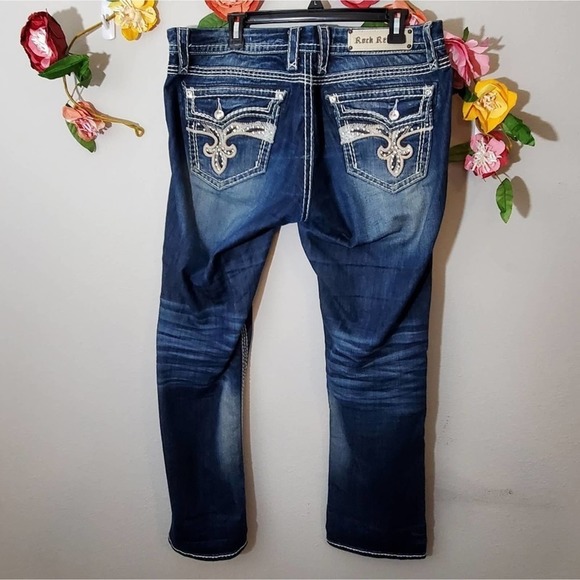 Rock Revival Avery studded straight jeans size 31 - Picture 7 of 10